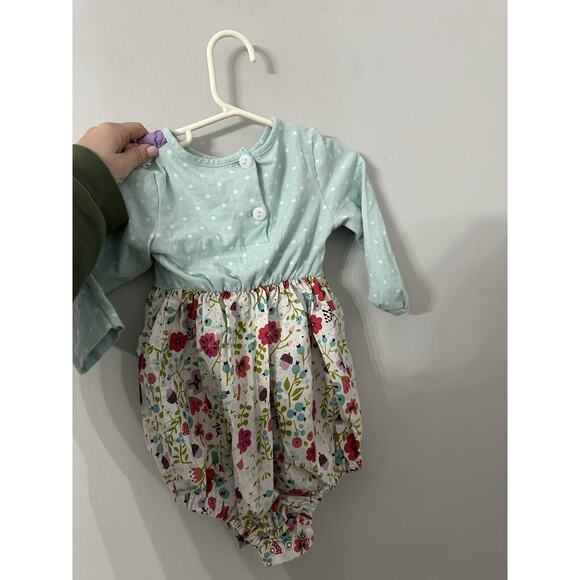 Ricrac & Ruffles Girls 3T Multicolor Ruffled Bubble Romper - Picture 4 of 5